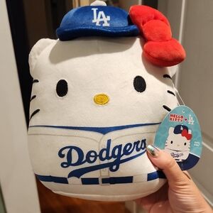 Hello Kitty x Dodgers Squishmallow Plush 2025